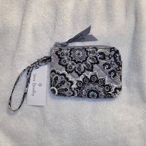 Vera Bradley Women's Floral Wristlet - Black and Gray